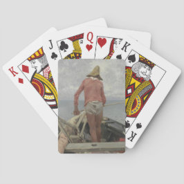 Jeu De Cartes Pêcheur dans son bateau (par Vincenzo Caprile)