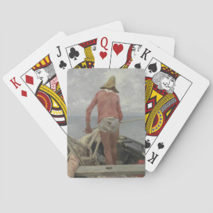 Jeu De Cartes Pêcheur dans son bateau (par Vincenzo Caprile)