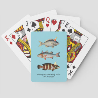 Jeu De Cartes Pêcheur Poisson Casquette Amusant Anniversaire