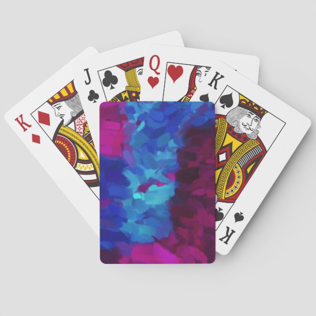 Jeu De Cartes Peinture Abstraite | Art Abstrait 6 (dos)