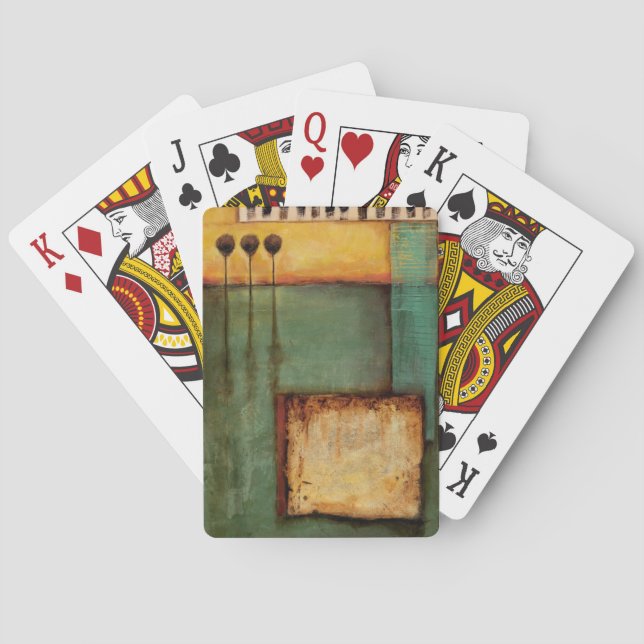 Jeu De Cartes Peinture abstraite avec des clés de piano (dos)