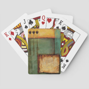 Jeu De Cartes Peinture Abstraite avec touches de piano