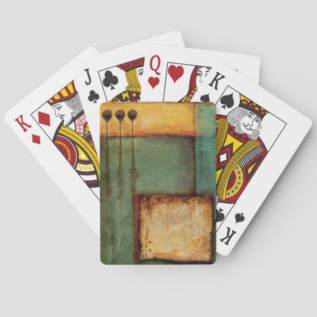 Jeu De Cartes Peinture Abstraite avec touches de piano (dos)