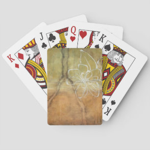 Jeu De Cartes Peinture Abstraite en silhouette sur Arrière - pla