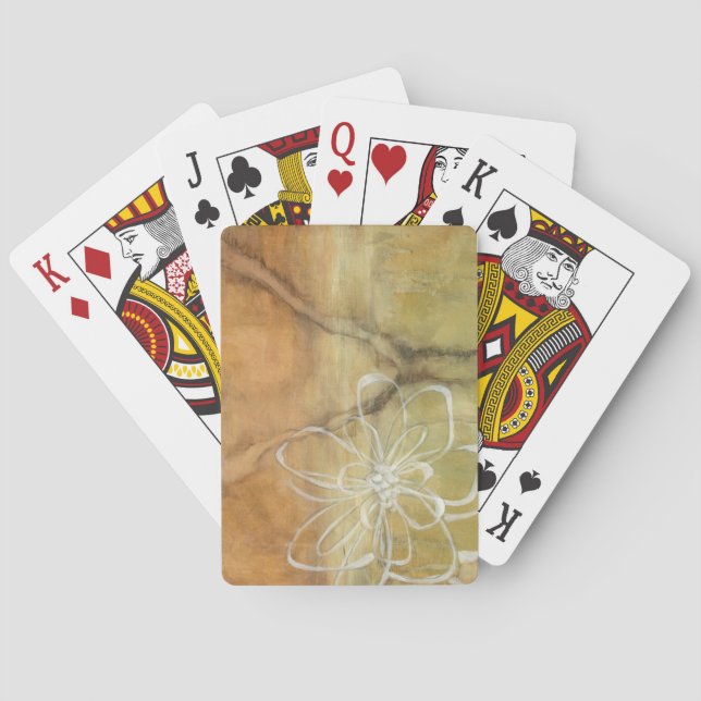 Jeu De Cartes Peinture Abstraite en silhouette sur Arrière - pla (dos)