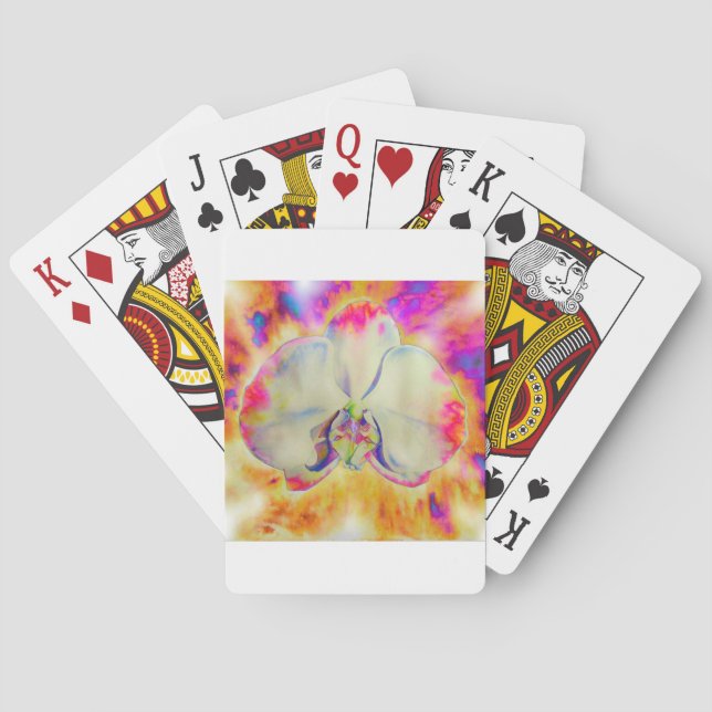 Jeu De Cartes Peinture abstraite romantique à l'aquarelle d'orch (dos)