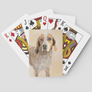 Jeu De Cartes Peinture américaine anglaise sur pilon - Chien Art