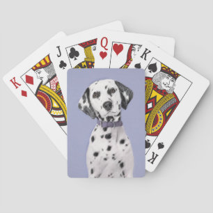 Jeu De Cartes Peinture Dalmatienne - Cute Original Chien Art
