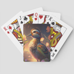 Jeu De Cartes Peinture d'animaux d'oiseaux de canard Peinture d'