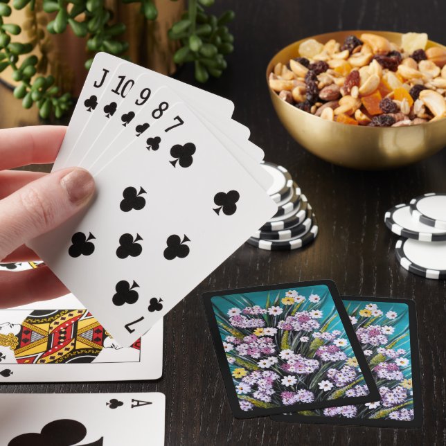 Jeu De Cartes Peinture de bouquet printanier par Alfred Fox (In Situ)