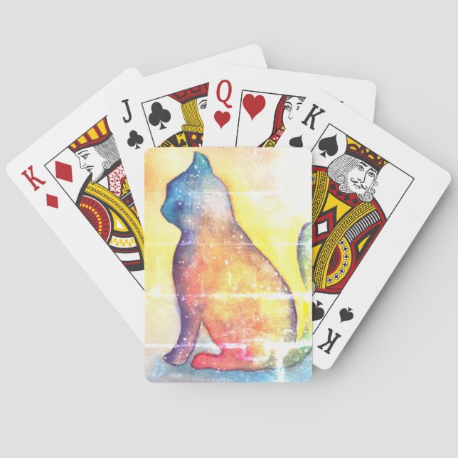 Jeu De Cartes Peinture de chats Classique Jouer Cartes (dos)