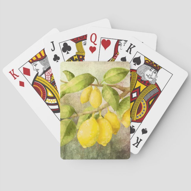 Jeu De Cartes Peinture de citrons (dos)