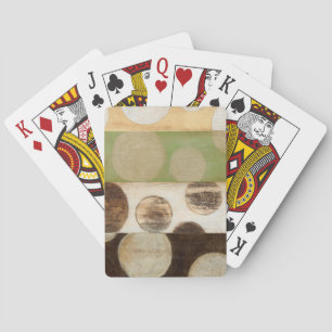 Jeu De Cartes Peinture du bois de panneau de ton de la terre
