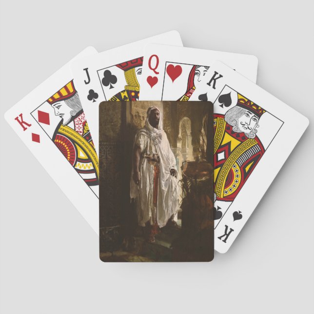 Jeu De Cartes Peinture en chef maure africaine Portrait (dos)