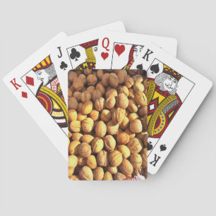 Jeu De Cartes Peinture hyper-réaliste des noix fraîches