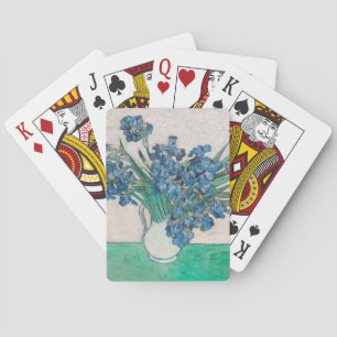 Jeu De Cartes Peinture impressionniste Vase Iris de Van Gogh