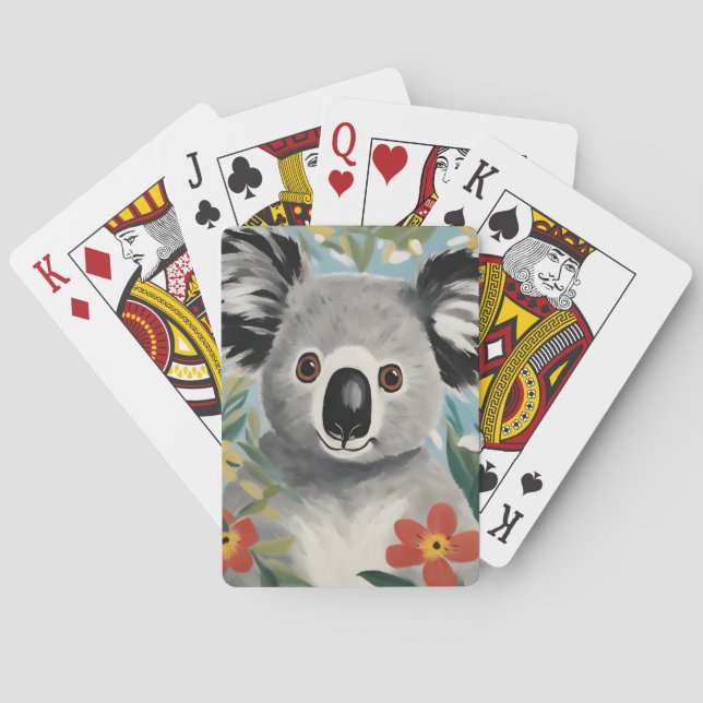 Jeu De Cartes Peinture Koala (dos)