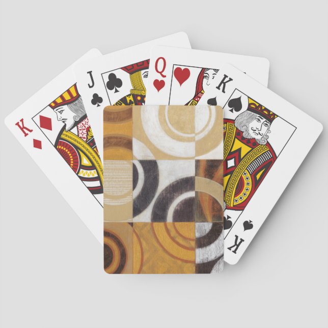 Jeu De Cartes Peinture moderne avec Motifs circulaires (dos)