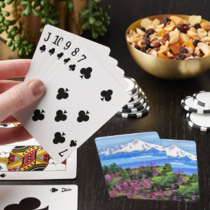 Jeu De Cartes Peinture sauvage surréelle en Alaska