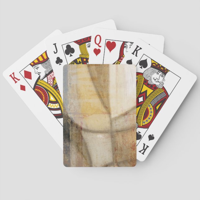 Jeu De Cartes Peinture texturée rugueuse sur la Terre (dos)