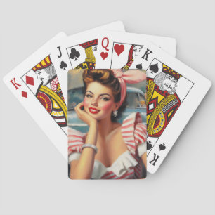 Jeu De Cartes Peinture vintage magnifique pour fille
