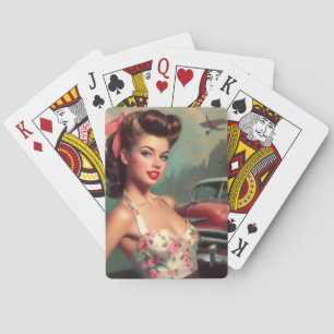 Jeu De Cartes Peinture vintage mignonne