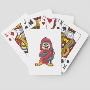 Jeu De Cartes Penguin comme pompier avec Extinguisher