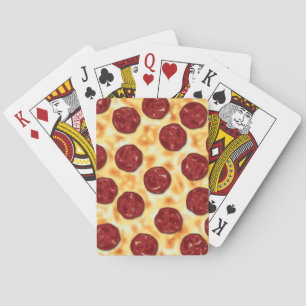 Jeu De Cartes Pepperoni Pizza Motif