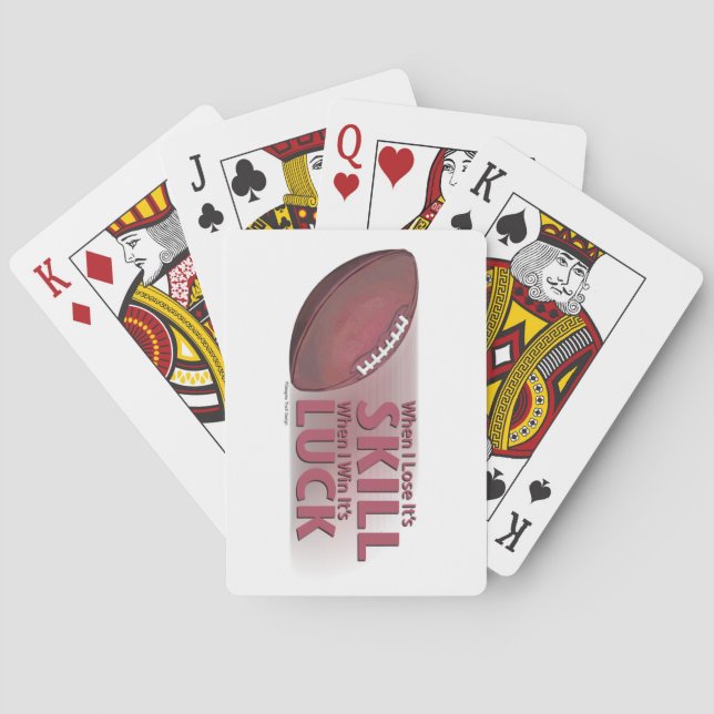 Jeu De Cartes Perdre des compétences gagner la chance Football (dos)