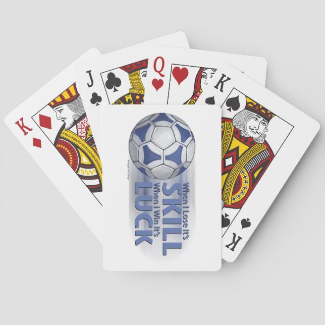 Jeu De Cartes Perdre la compétence gagner la chance Futbal (dos)