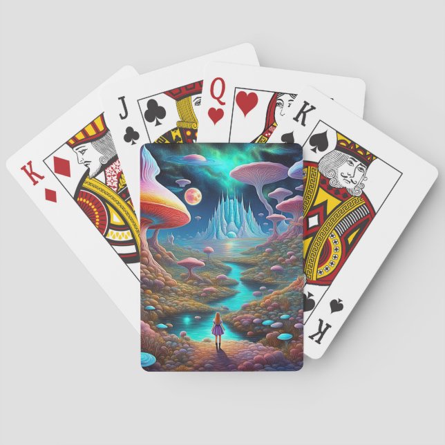 Jeu De Cartes Perdu au pays des merveilles (dos)