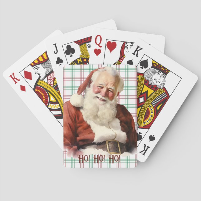 Jeu De Cartes Père Noël - Arrière - plan de Noël (dos)