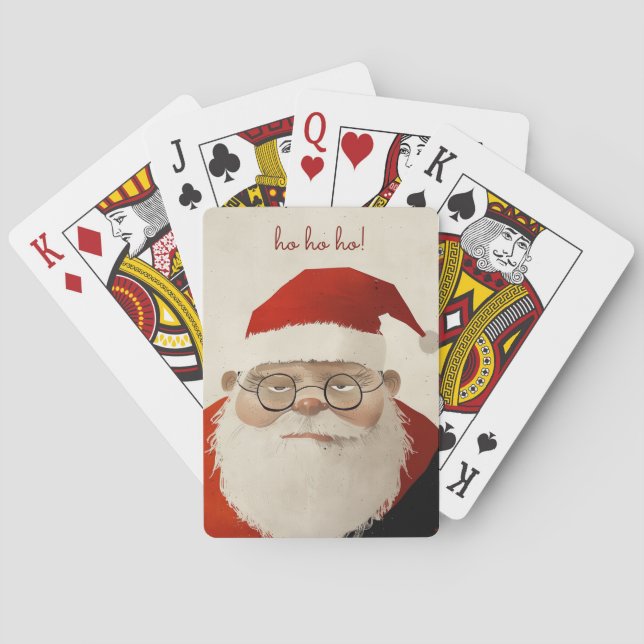 Jeu De Cartes Père Noël fatigué (dos)