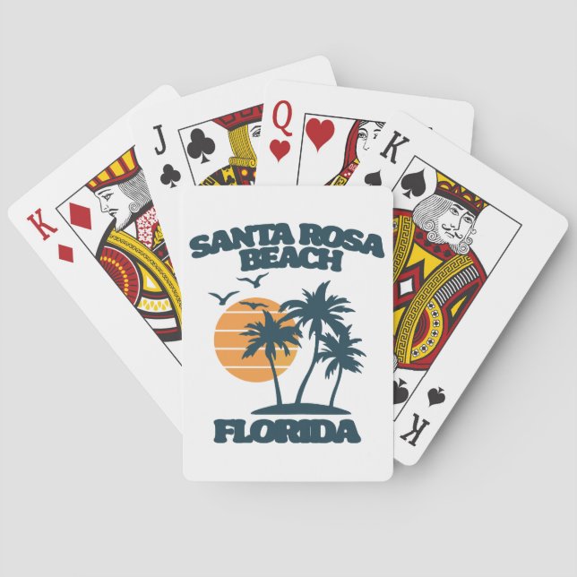 Jeu De Cartes Père Noël Rosa Beach Floride (dos)