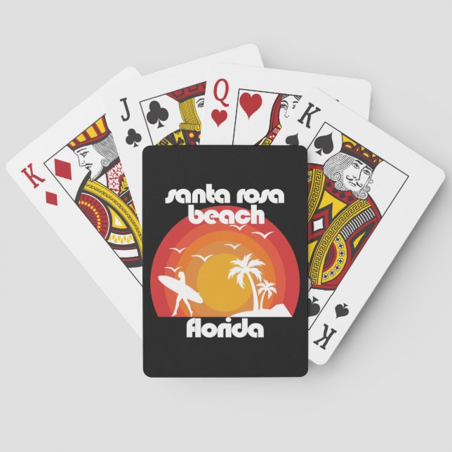 Jeu De Cartes Père Noël Rosa Beach, Floride (dos)