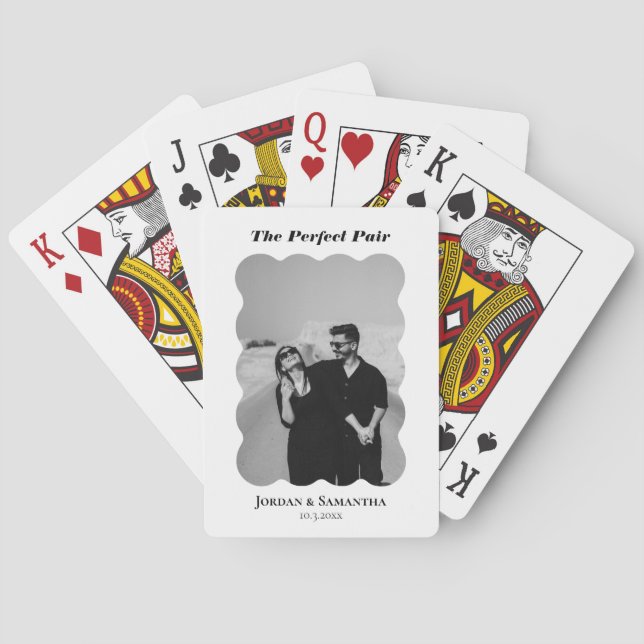 Jeu De Cartes Perfect Pair Mariage Classic Photo Playing Cartes (dos)