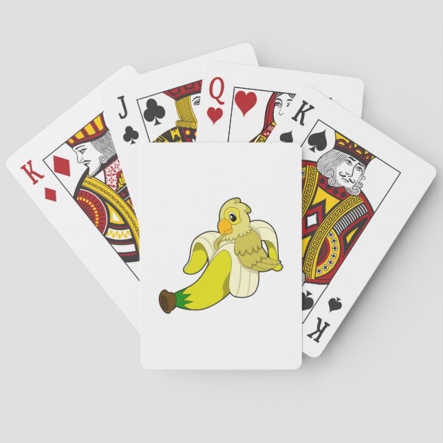 Jeu De Cartes Perroquet avec banane (dos)