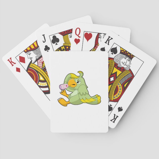 Jeu De Cartes Perroquet avec thermomètre clinique (dos)