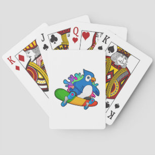 Jeu De Cartes Perroquet en tant que skate avec skateboard