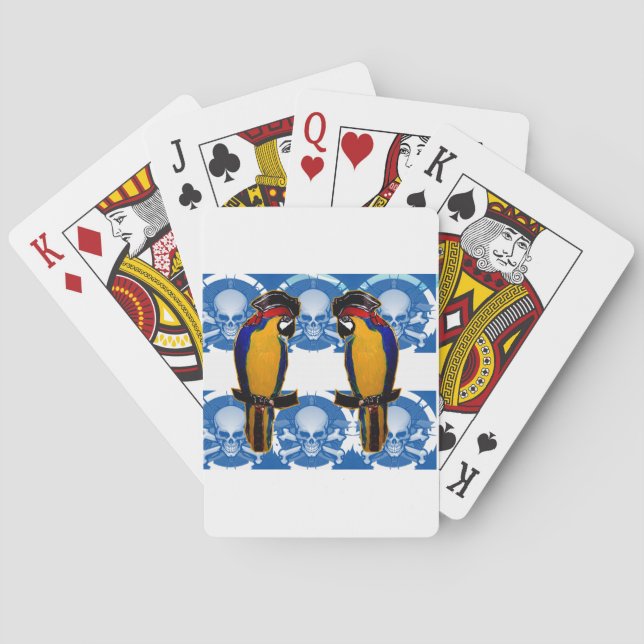Jeu De Cartes Perroquets de pirates (dos)
