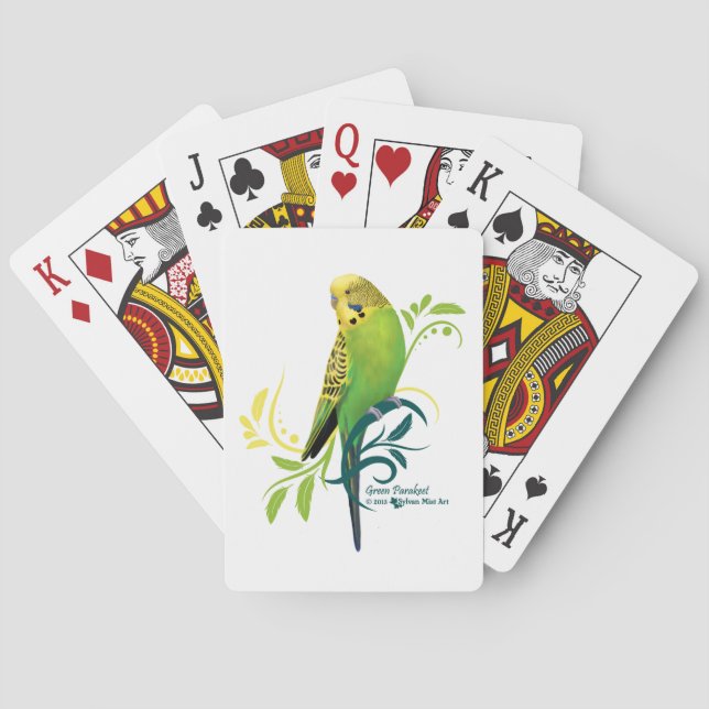 Jeu De Cartes Perruche verte (dos)