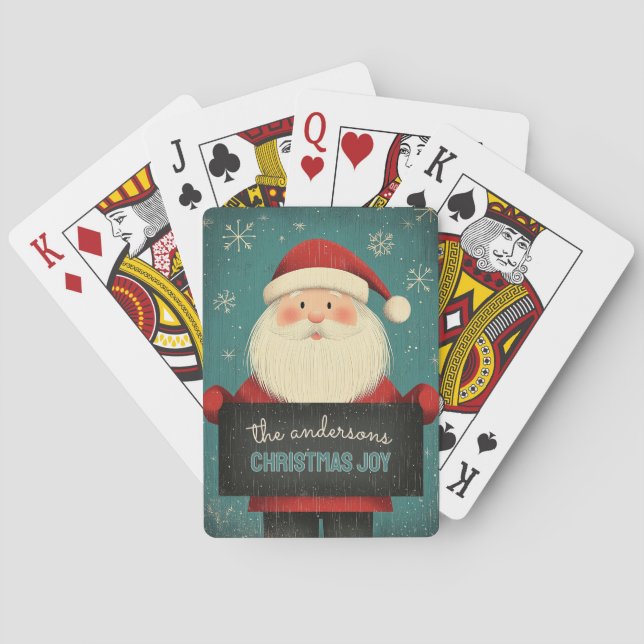 Jeu De Cartes Personnalisable Happy Père Noël (dos)
