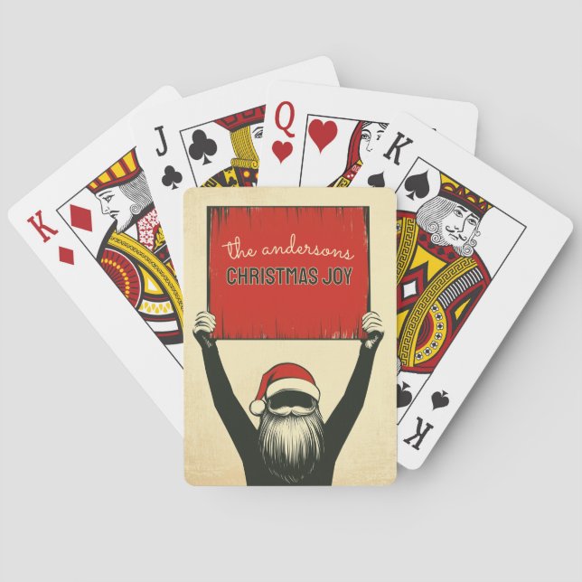 Jeu De Cartes Personnalisable Happy Père Noël (dos)