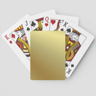 Jeu De Cartes Personnalisé Faux Gold Métallure Élégante Moderne