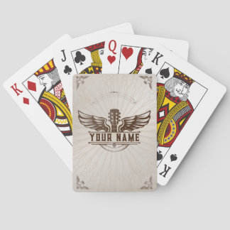 Jeu De Cartes Personnalisé Guitare Lecteur Cadeau Personnalisé C