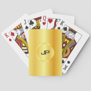Jeu De Cartes Personnalisé Moderne Élégant Modèle de Monogramme