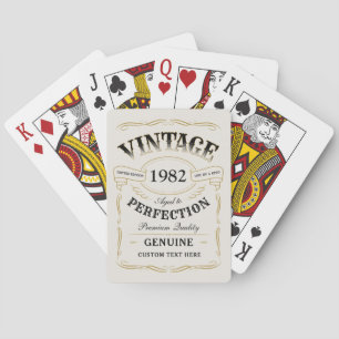 Jeu De Cartes Personnalisé Vintage Âgé À Perfection
