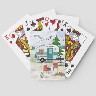 Jeu De Cartes Personnalisé "We Love Camping"Jouer aux cartes