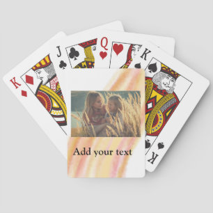 Jeu De Cartes personnaliser ajouter votre photo noël eau personn