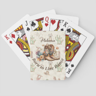 Jeu De Cartes Personnaliser la danse en ligne Western Boho